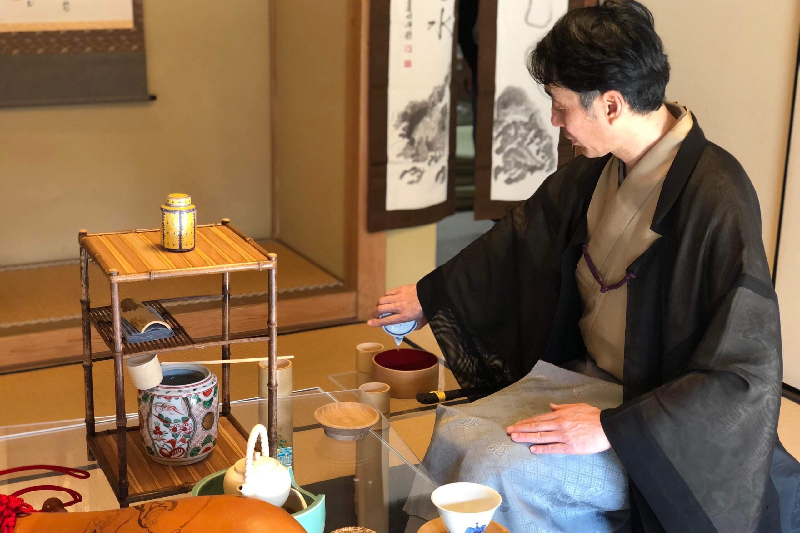 【11月】テーブル手前講座　黄檗賣茶流「初手前三法―玉露編―」季節を愛でる煎茶体験