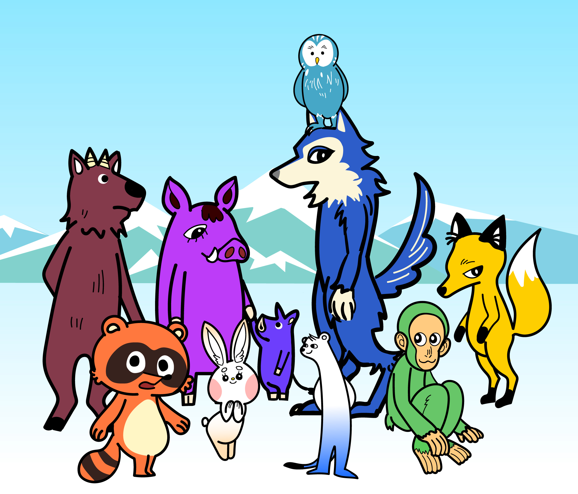 【冬のミニ企画展】 ふゆの雪山めいろ～まいごのどうぶつさがし～